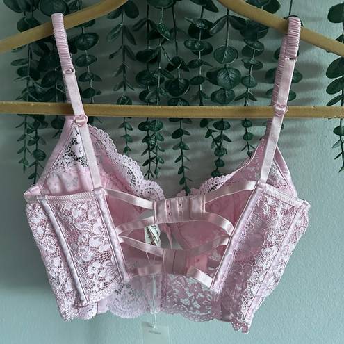 For Love & Lemons  for Victoria Secret Creamsicle Pale pink Lace Underwire Bra