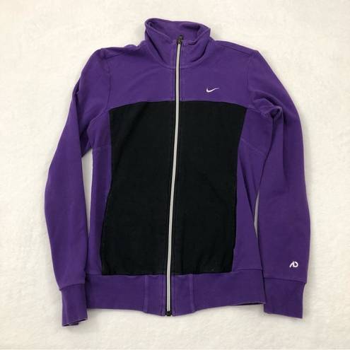 Nike The Athletic Dept Purple Black Full Zip Up Track Jacket