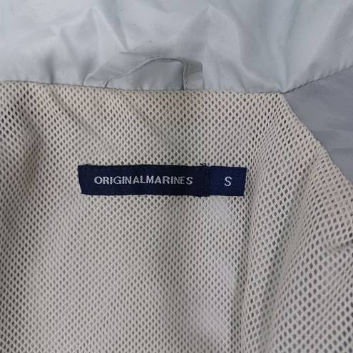 Original Marines Womens Windbreaker Zip Jacket Light Gray