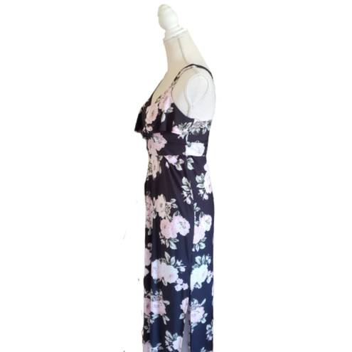 Three Pink Hearts  floral maxi dress size xs