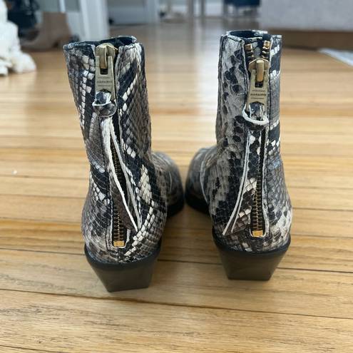 All Saints snakeskin booties 37 new