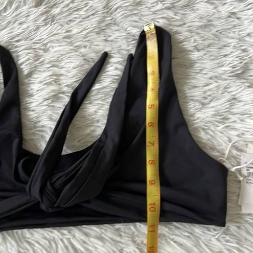 Good American  Women’s ways to wear front tie bikini top in black size 3