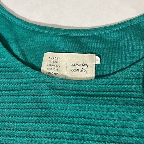 Anthropologie  Saturday Sunday emerald green retro dress sz XS