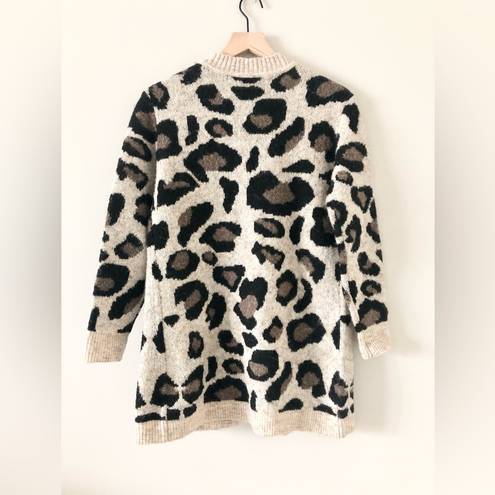 RD Style Leopard Print Open Cardigan - Size XS