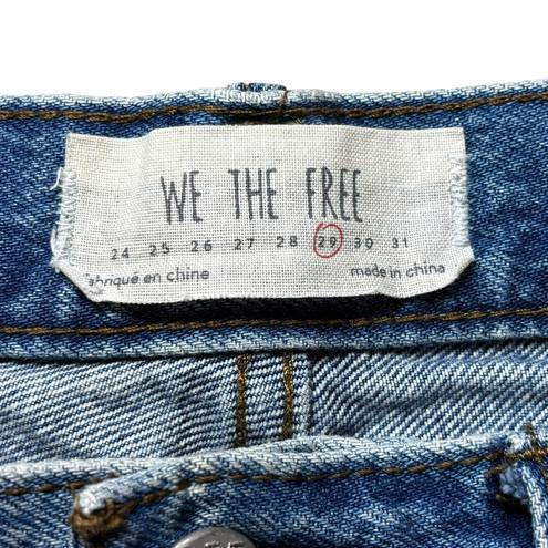 We The Free  Distressed Straight Leg Denim Medium Wash Women's Size 29