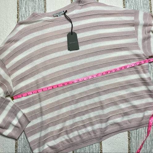 ALLSAINTS  Cassia Baby Pink Striped Slouchy Sweater Women’s Large