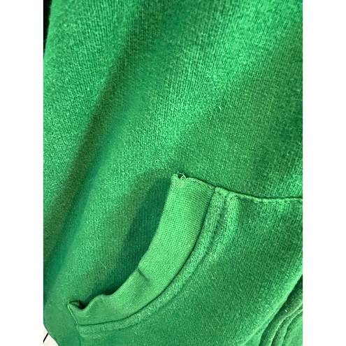 John Deere  Hoodie Full Zip Rhinestones Sweatshirt Small 4 6 Spell Out Green Logo