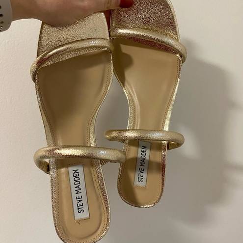 Steve Madden gold heels