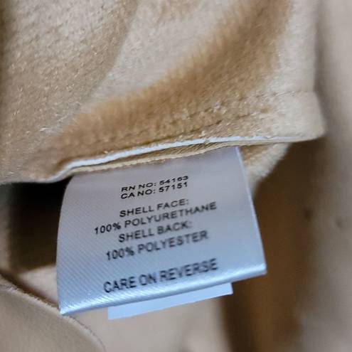 Marc New York NWT  Tan Faux leather Jacket Sz Xlarge