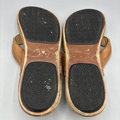 Olukai  Haiku Brown Leather Women’s Sandals Flip Flops Thongs Size 40 / US 9