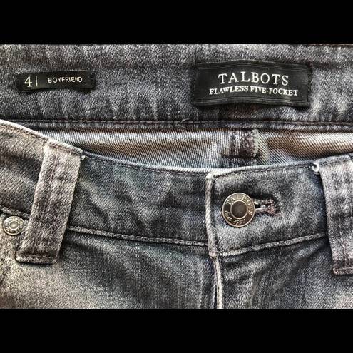 Talbots  Boyfriend Jean Flawless Five Pocket Gray Size 4 Workwear Denim