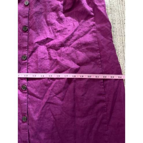 J.Jill love linen sleeveless dress purple size XL