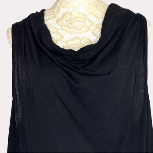 Z Supply  Draped Neck Knit Top Blouse Sleeveless Black L