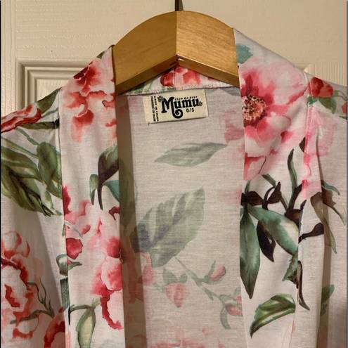 Show Me Your Mumu  ‘Garden of Blooms’ kimono robe, one size