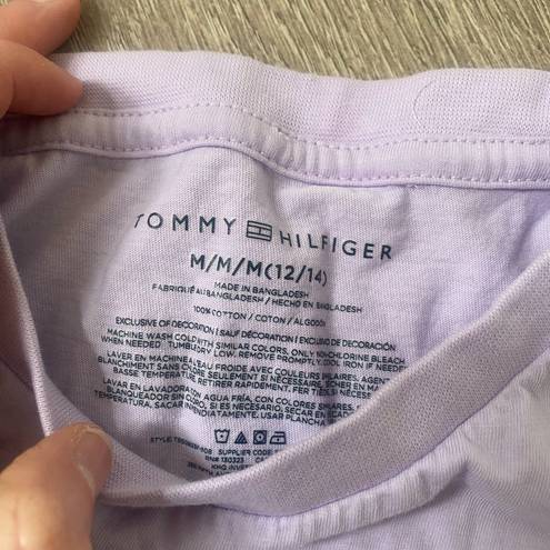 Tommy Hilfiger  Lilac Logo Tee Size Small