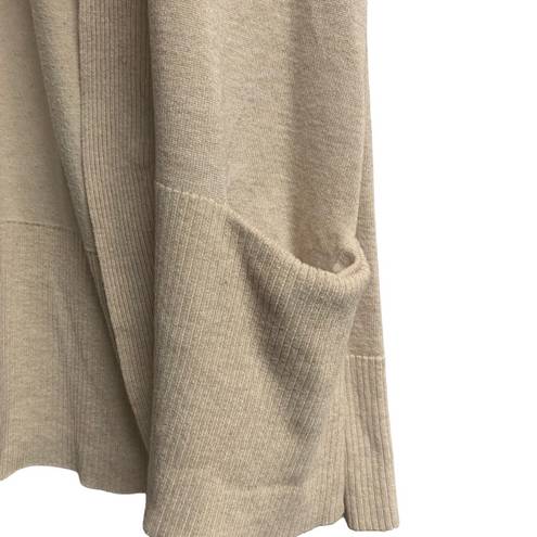 Cyrus  beige open faced cardigan shawl