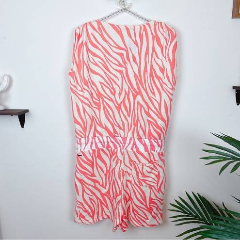 n:philanthropy  Royce Romper in Tropical Abstract Coral