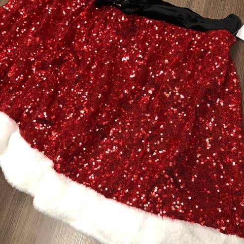 ma*rs - . Clause Santa Red sequin skirt - XXL - Brand new w/tags!