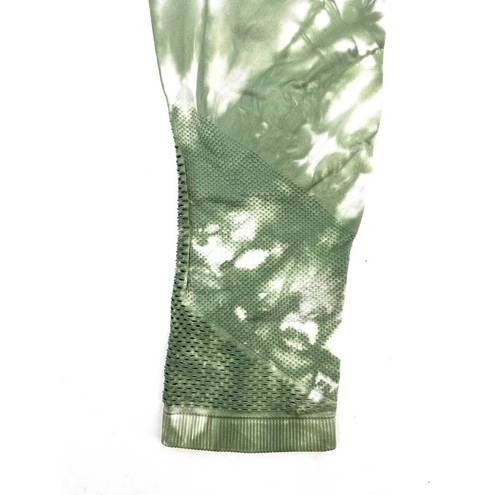 DKNY  Sport Women's Tie-Dye Sage Green Workout Gym Yoga Leggings Large