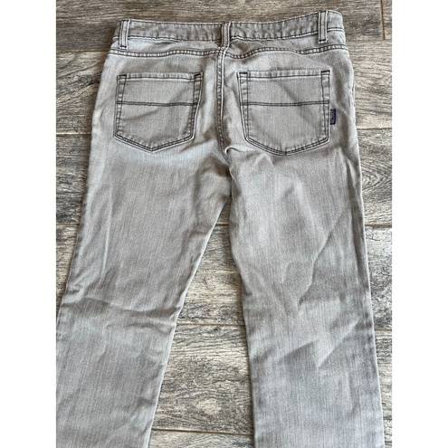 Patagonia  Denim Jeans size 28 Straight Leg Gray Organic Cotton Womens Stretch