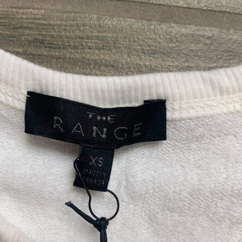 The Range white sweatshirt with scrunch sides