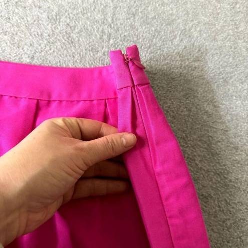 Annie Griffin  Womens Skort Size 6 Silk Pink Barbiecore Skirt Built In Shorts