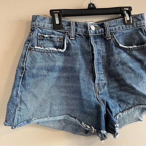 Reformation  Dixie High Rise Denim Jean Shorts Sydney Wash 26