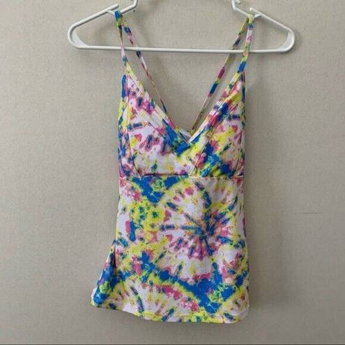 Jessica Simpson NWT  Spritz Tie Dye Tankini Set Womens Size Medium