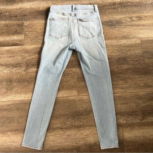 Veronica Beard  Debbie 10" Skinny High Rise Jeans in Air Wash Size 26 Light Wash