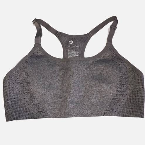 All In Motion High Support Seamless Bonded Sports Bra  Light Heather Gray Medium