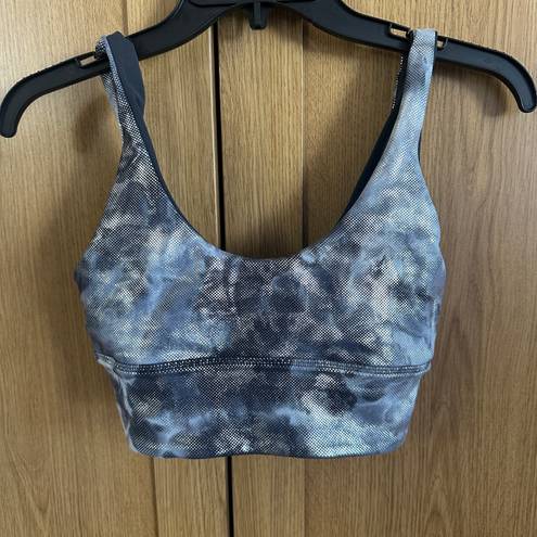 Lululemon Grey / Silver Sparkle Reversible Align Sports Bra