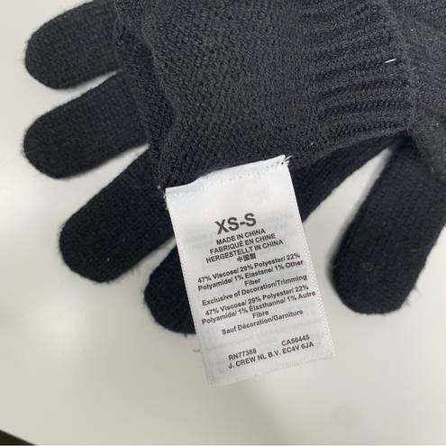 J.Crew  Bow Tech Gloves Black