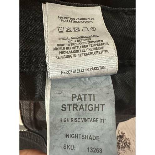 DL1961  Patti Straight High Rise Vintage 31” inseam Nightshade Size 25