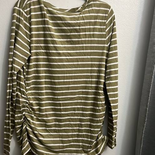 Isabel Maternity NEW  Ingrid & Isabel Long Sleeved V-Neck Tunic Shirt Sz XXL