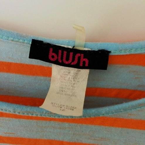 Blush VINTAGE  Striped Tee Y2K Shirt Basic Stylish Trendy Cute Womens Plus Size