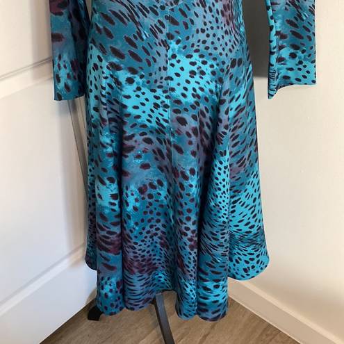 Natori  Cheetah Print Crepe Dress Size 4