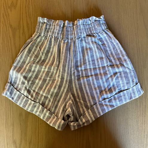 Abercrombie & Fitch Paperbag Linen Shorts