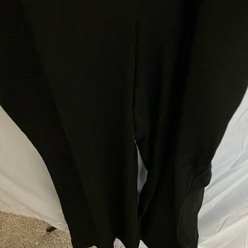 J.Jill : Black dress stretch pants with pockets- wide leg- Closet staple- size 18