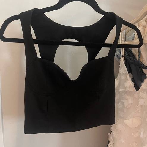 ZARA  Black Bustier top