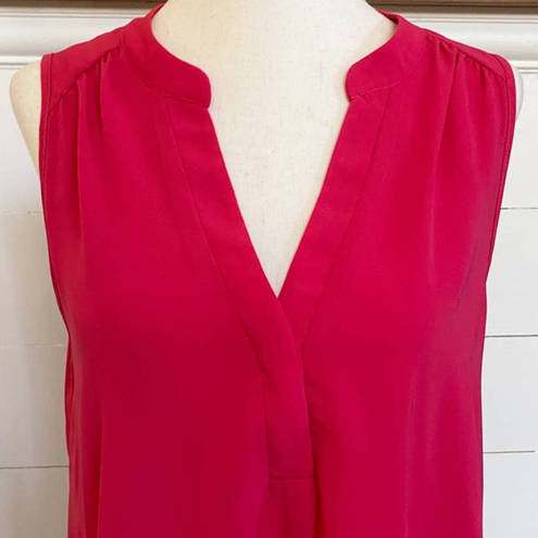 Lush Clothing LUSH V-Neck Button Front Raspberry Sleeveless Mini Dress SZ M