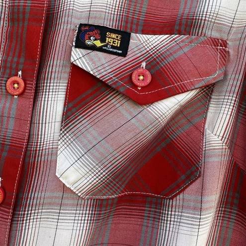 Krass&co Dixxon Flannel  Mrs Horsepower Clay Smith Cams Plaid Shirt Button Small