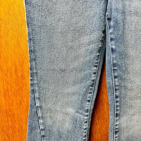 Good American NEW  Good Legs Flare Twisted Slit Denim Jeans Blue Indigo 4 27 NWT