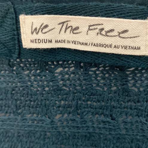 We The Free  Thien’s Hacci Teal Night Sweater