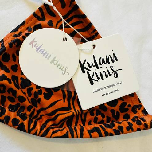 Kulanikinis ★ NWT Kulanis Kinis Bikini Top - Orange/Black ★