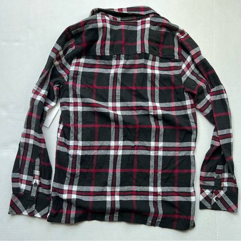 Airwalk NWT  100% cotton Flannel black red white Large