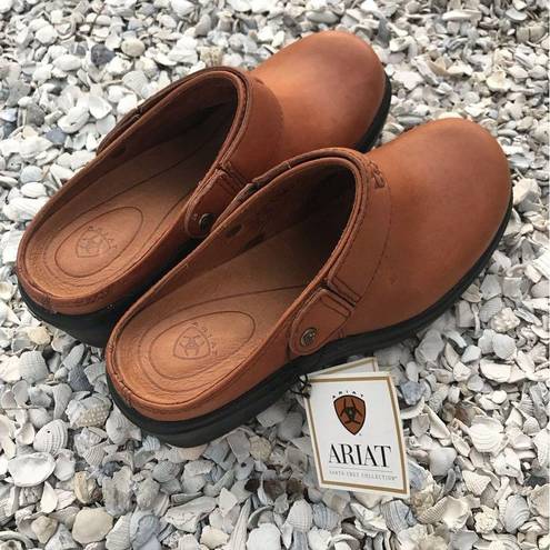 Ariat  sport leather mule clog slip ons sz 5.5 b NWT