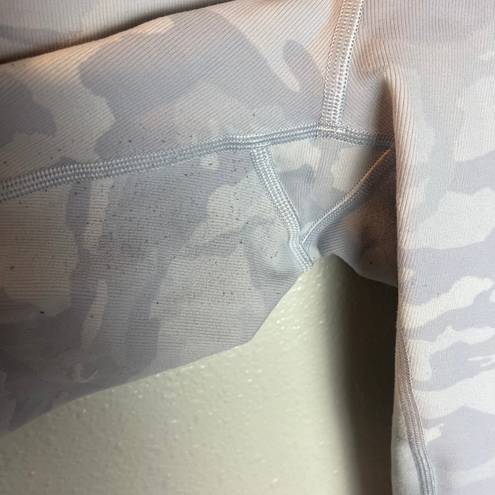 Lululemon white camo align biker shorts