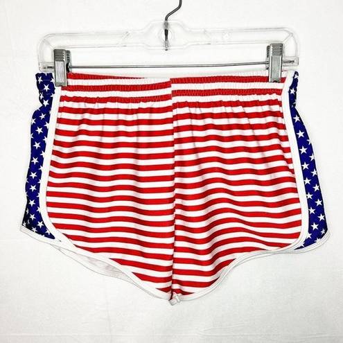 Krass & Co. Athletic Running Shorts American Flag Design Sz M (28x3) No Liner