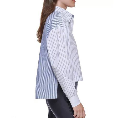 DKNY  Striped Cotton Button Down Shirt