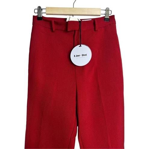 Line and Dot NWT  Rosey Cropped Pants Red sz M